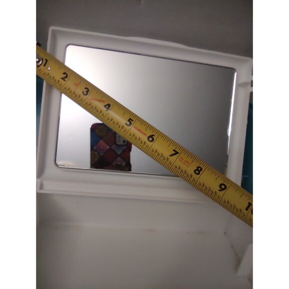 Caboodles Makeup Box Carry Case Mirror Tray Teal/White Collectible 5626 - Picture 12 of 12